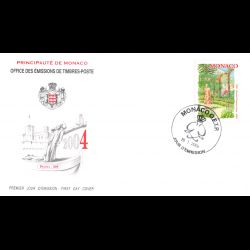 FDC - 20e anniv. Roseraie...