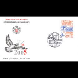 FDC - Stade Louis II, oblit...