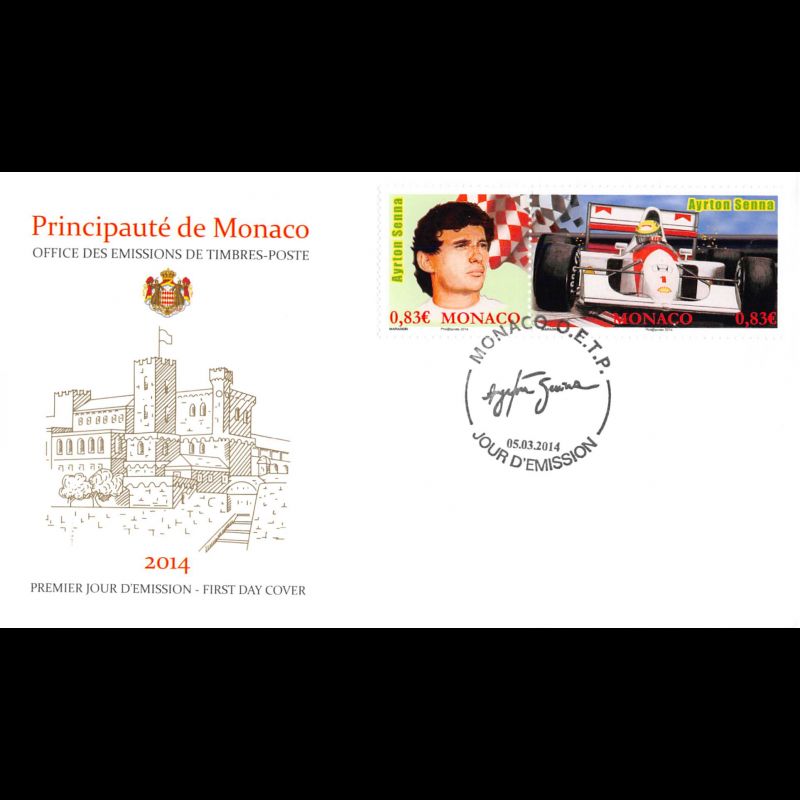 Enveloppe Premier Jour FDC 2014 - Cœur Baccarat - France - Soie