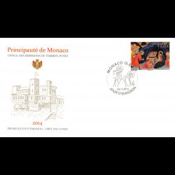 FDC - Noël 2014, oblit 3/11/14