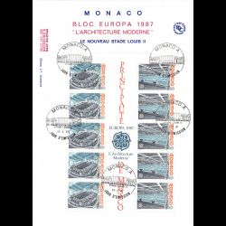 FDC GF JF - Bloc Europa 87,...