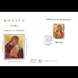 FDC GF soie - La Vierge et...