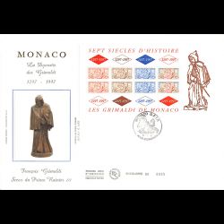 FDC GF soie - Bloc Sceau du...