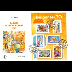 FDC GF JF - Bloc les années 70, oblit 21/5/2016 Paris