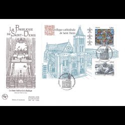 FDC GF JF - Bloc Basilique de Saint-Denis, oblit 14/3/15