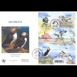 FDC GF JF - Bloc ligue pour la protection des oiseaux, oblit 12/5/12 Rochefort