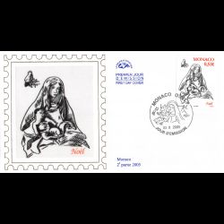 CEF soie - Noël 2005, oblit...