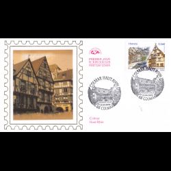 CEF soie - Les maisons de la petite Venise - oblit 23/4/2010 Colmar