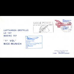 FDC - 1er vol Nice - Munich...
