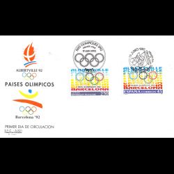 FDC FNMT - Pays olympiques....