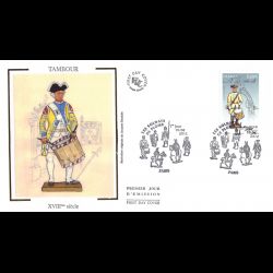 FDC soie - Les soldats de plombs, tambour, 10/6/2012 Paris