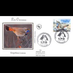FDC soie - Oiseaux,...