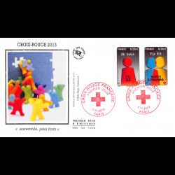 FDC soie - Croix rouge 2013...