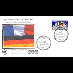 FDC soie - 50e anniversaire...