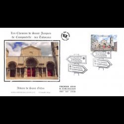 FDC soie - Abbaye de Saint...
