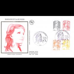 FDC soie - Marianne et la...