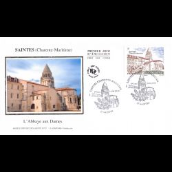FDC soie - L'Abbaye aux...