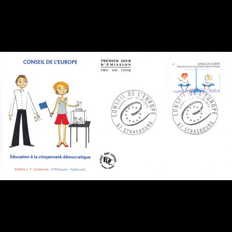 FDC - Conseil de l'europe - oblit 27/9/2013 Strasbourg