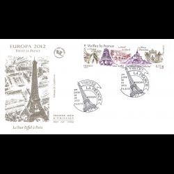 FDC - Europa 2012, visitez la France, oblit 20/5/2012 Paris