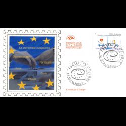 CEF soie - Conseil de l'europe - oblit 27/9/2013 Strasbourg