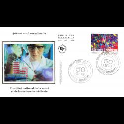 FDC soie - 50e anniversaire...