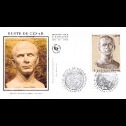 FDC soie - Buste de César,...