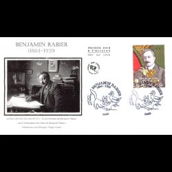 FDC soie - Benjamin Rabier (2 env) - oblit 14/6/14 Paris