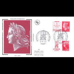 FDC soie - Marianne de...