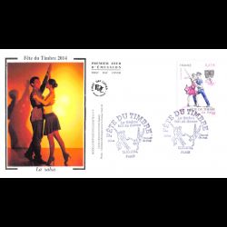 FDC soie - Fête du timbre...