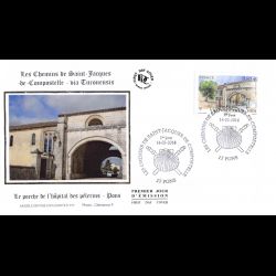 FDC soie - Le porche de...