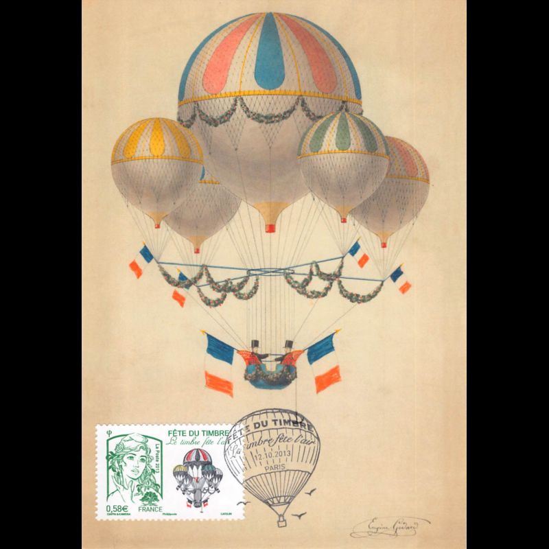 CM - Fête du timbre, l'air, oblit 12/10/2013 Paris