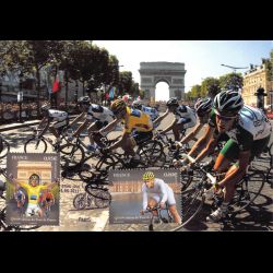 CM - (2 sur 4) 100e édition du tour de France, oblit 29/6/13 Paris