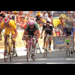 CM - (3 sur 4) 100e édition du tour de France, oblit 29/6/13 Porto-Vecchio