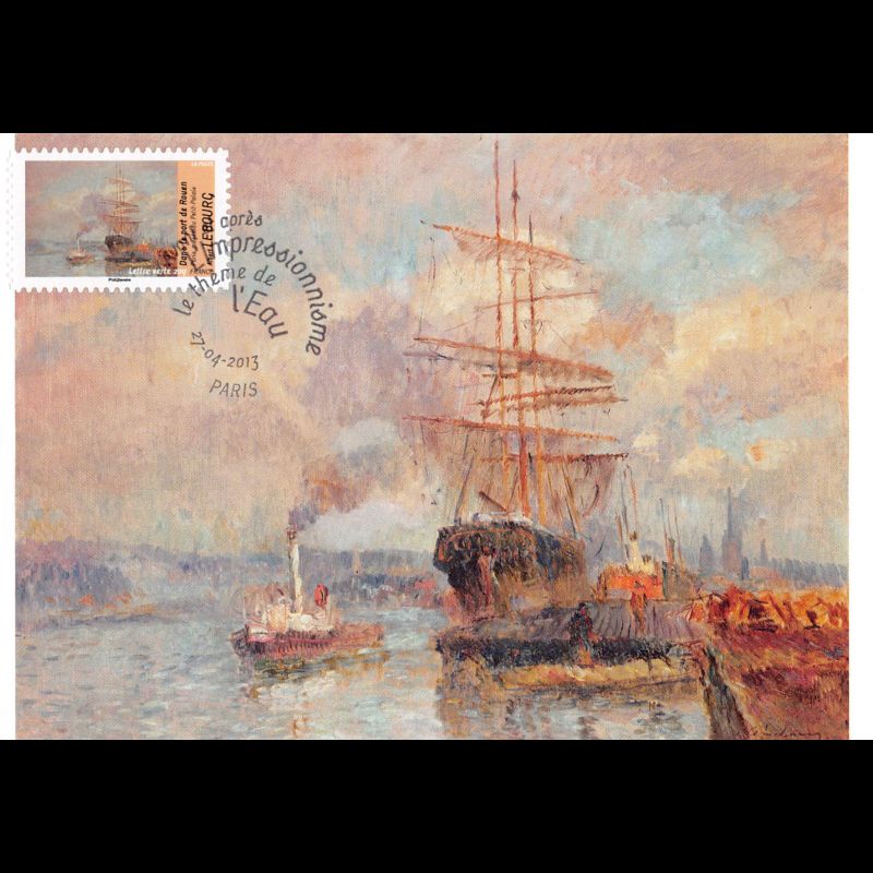 CM - Impressionnisme, Albert Lebourg, oblit 27/4/13 Paris