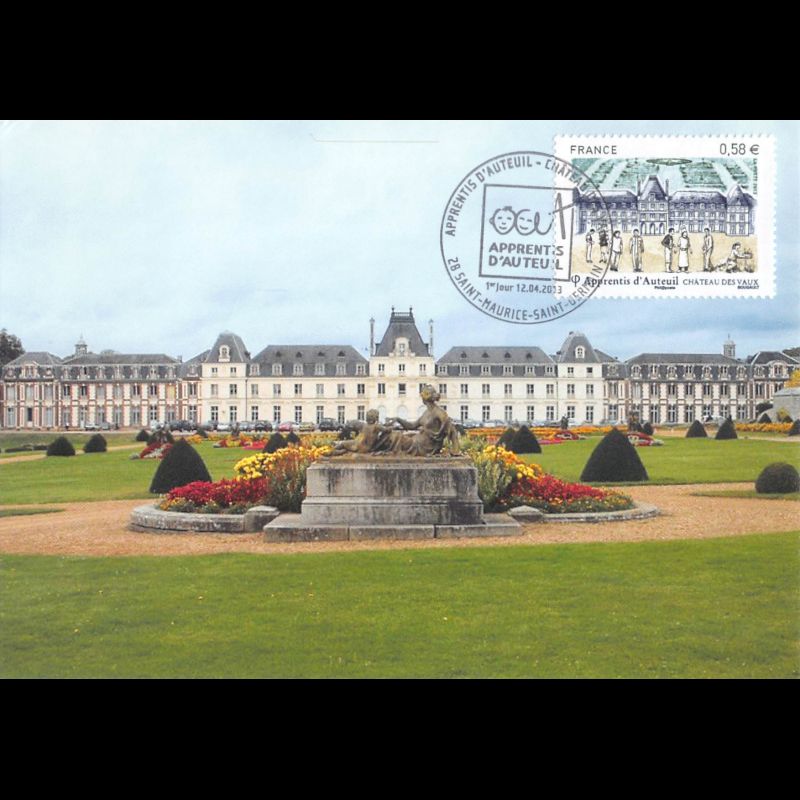 CM - Château des Vaux, les apprentis d'Auteuil, oblit 12/4/13
