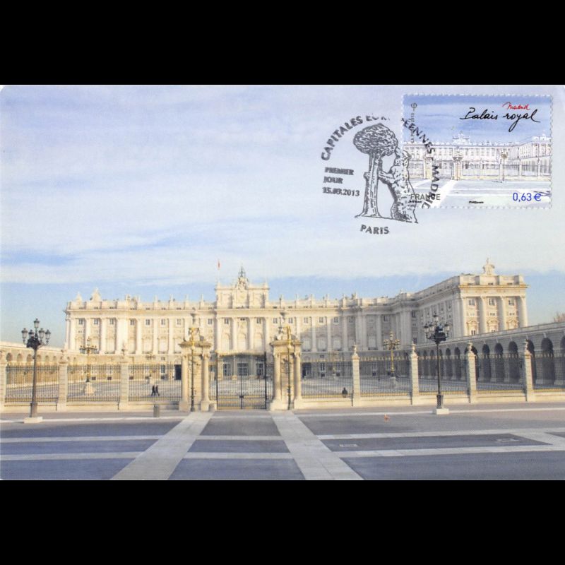 CM - Madrid, le Palais royal, oblit 15/3/13 Paris