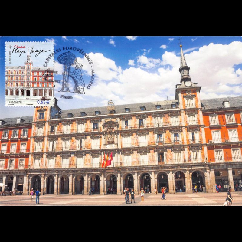 CM - Madrid, Plaza Mayor, oblit 15/3/13 Paris