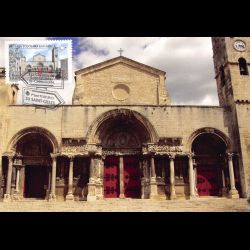 CM - Abbaye de Saint Gilles, oblit 22/2/13