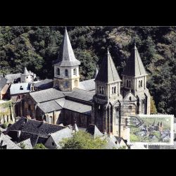 CM - Eglise abbatiale Sainte Foy de Conques, oblit 22/2/13