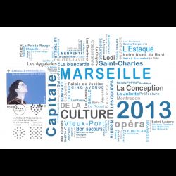 CM - Marseille provence 2013, oblit 12/1/13 Marseille