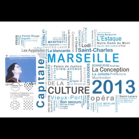 CM - Marseille provence 2013, oblit 12/1/13 Marseille