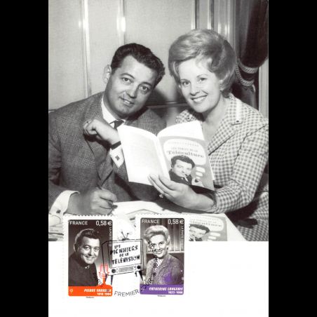 CM - Les pionniers de la télévision, C. Langeais, P. Sabbagh - oblit Paris