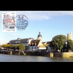 CM - Châlon sur Saône, l'île Saint Laurent, oblit 17/4/2015