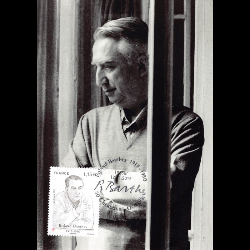 CM - Roland Barthes - oblit Cherbourg Octeville