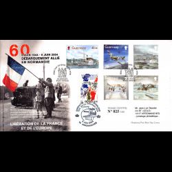 FDC GUERNSEY - DÉBARQUEMENT...