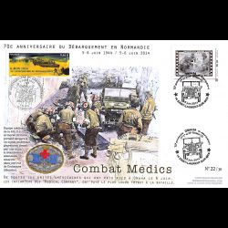 FDC 70 ANS D-DAY / JEEP...