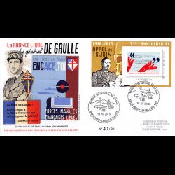 3 FDC - 75E ANNIV APPEL DU...