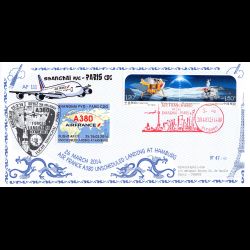 FDC VOL A380 SHANGHAI-PARIS...