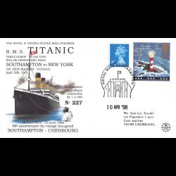 TITANIC98-1 - FDC GB - 86...