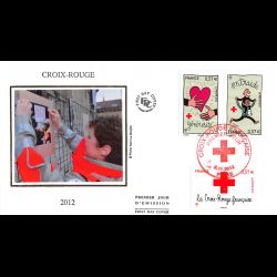 FDC soie - Croix rouge 2012...